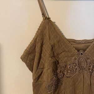 Brown cami tank top